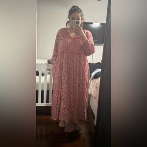 Old Navy Red Orange Maxi Dress, Size XXL